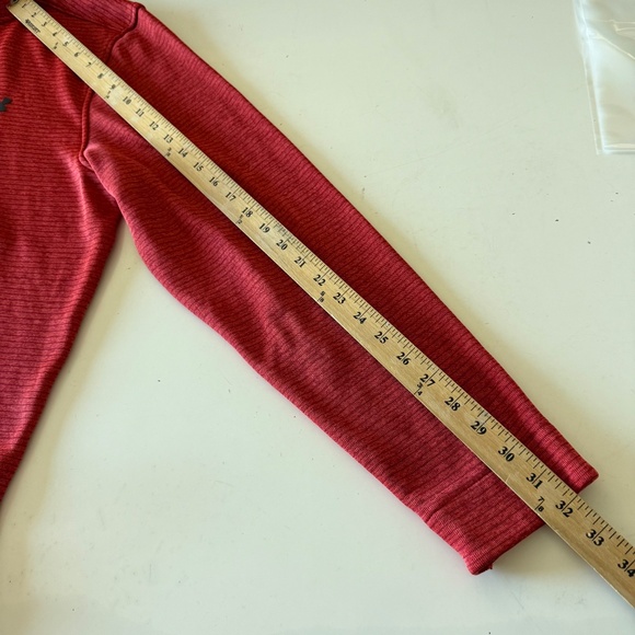 Under Armour Golf Storm Soft Red Fine Striped Quarter Zip Pullover Jacket Men XL - Picture 6 of 8